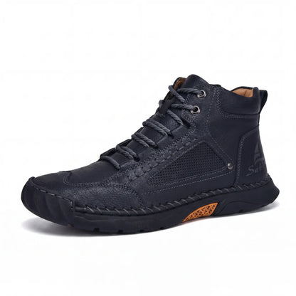 VogSalkin 2.0 - Botine Barefoot de teren cu talpă vulcanizată și piele vegană impermeabilă 