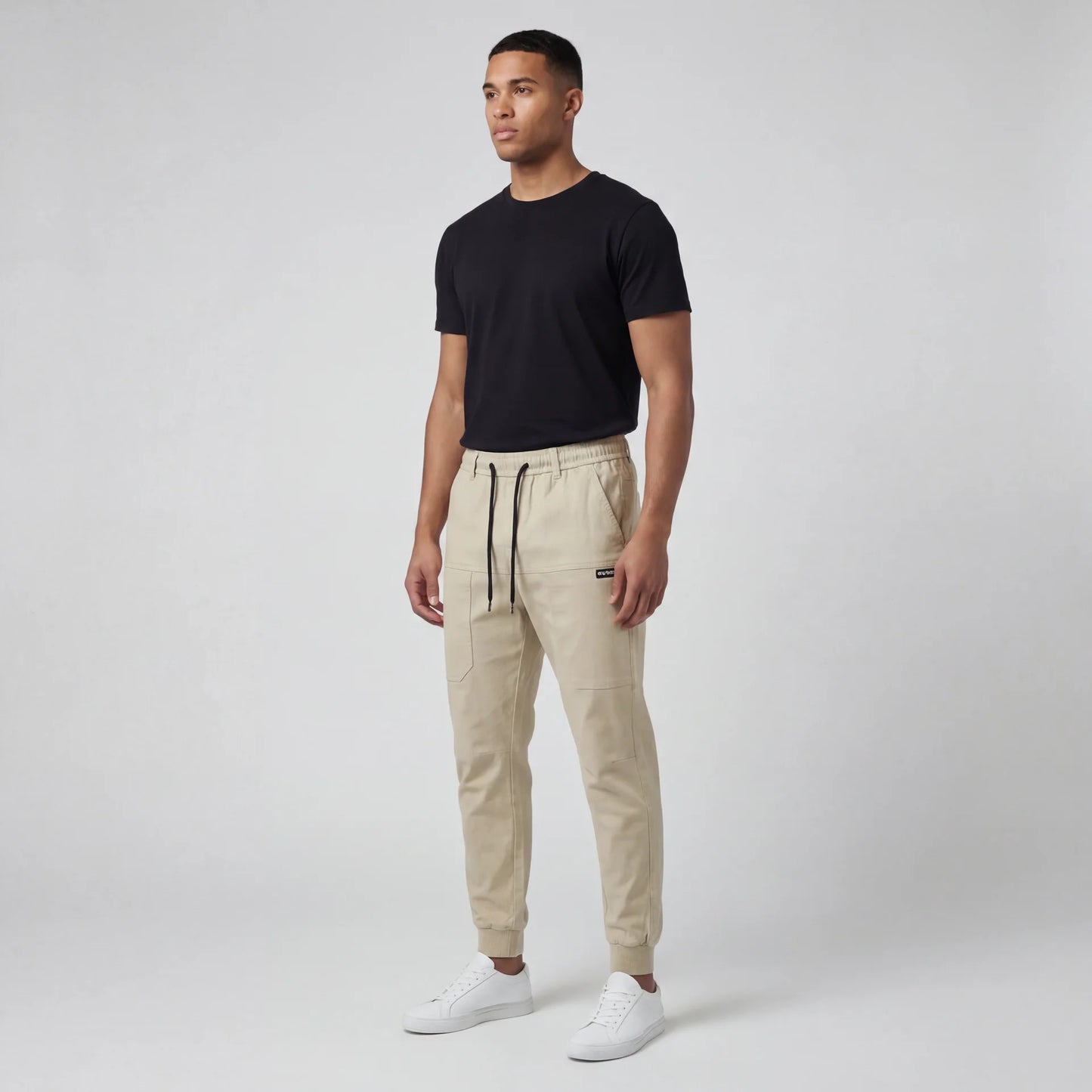 سروال كارجو مريح مع سعة تخزين كبيرة 